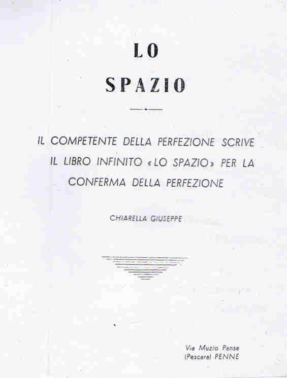 1955 - LO SPAZIO di Giuseppe Chiarella